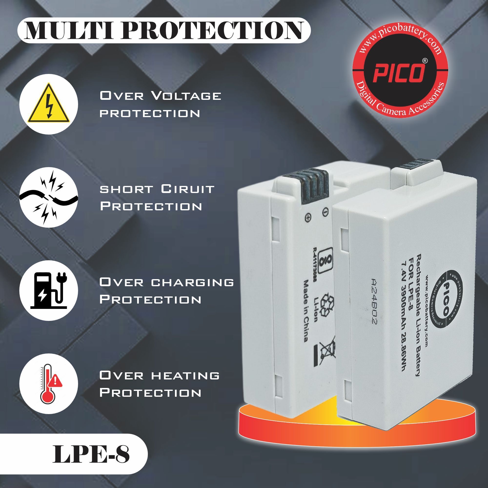 Pico PICO_BATTERY LPE8 Camera Battery Charger-picture-14