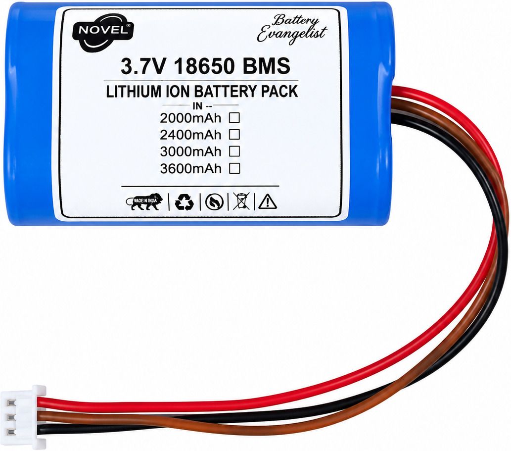 novel 3.7V 2000mAh 3 PIN JST WIRE 18650 BMS LITHIUM ION BATTERY PACK Battery-picture-7