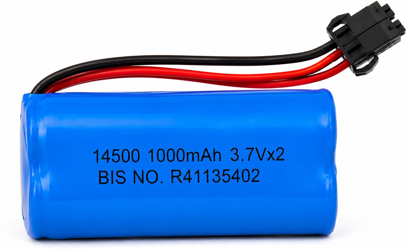 novel 3.7V 1000mAh 4PIN 14500 DUAL LITHIUM ION BATTERY Battery-picture-14