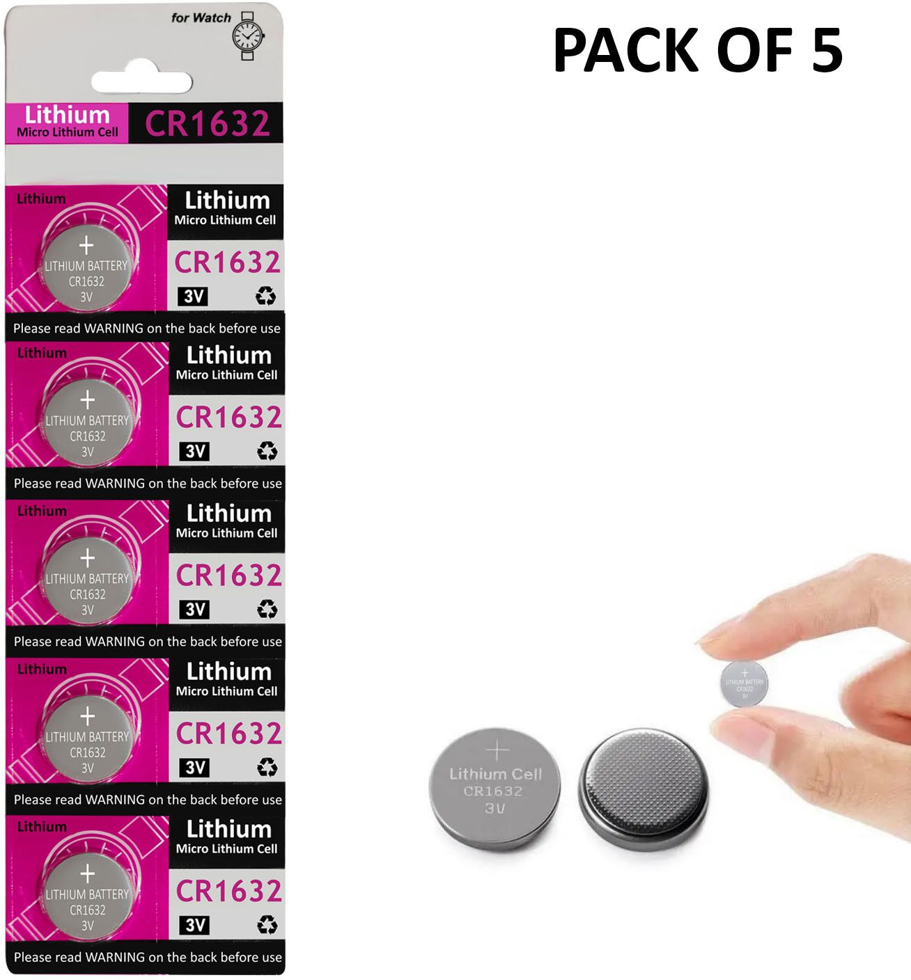 CR1632 Cell Long-Lasting for tripod & Selfie stick remote Battery-image-38