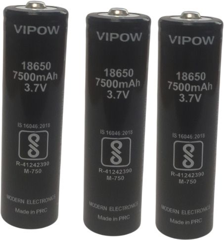 18650 Lithium Ion 3.7V UP TO 7500 MAH Set Of 3 Top Pin Type Bottom Flat Type Battery-image-16