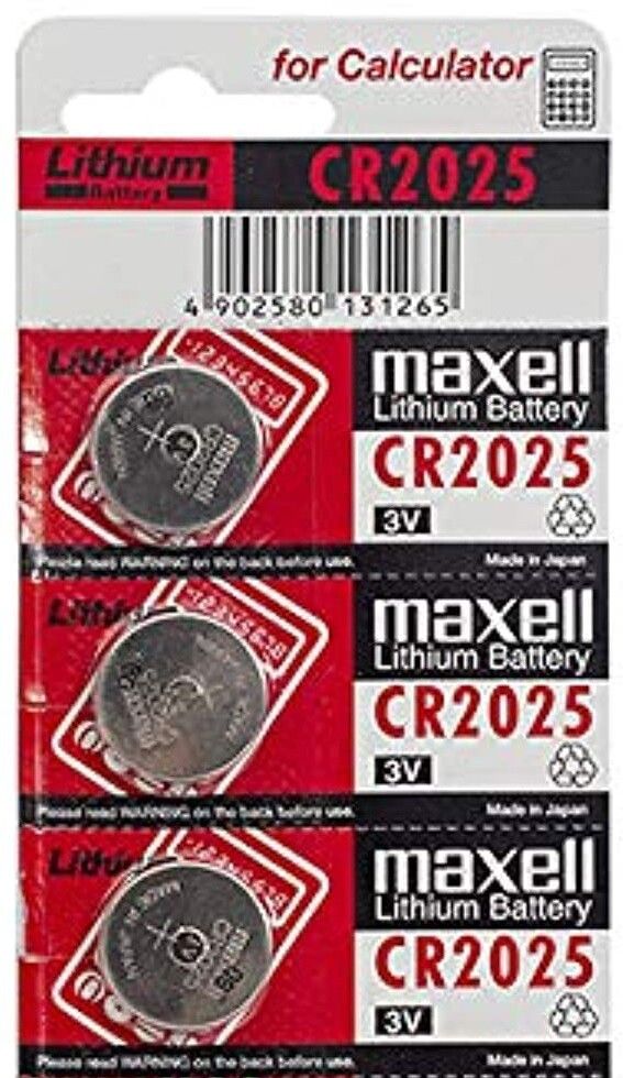 maxell CR2025 lithium coin cell for fitness tracker, toys Battery-picture-30
