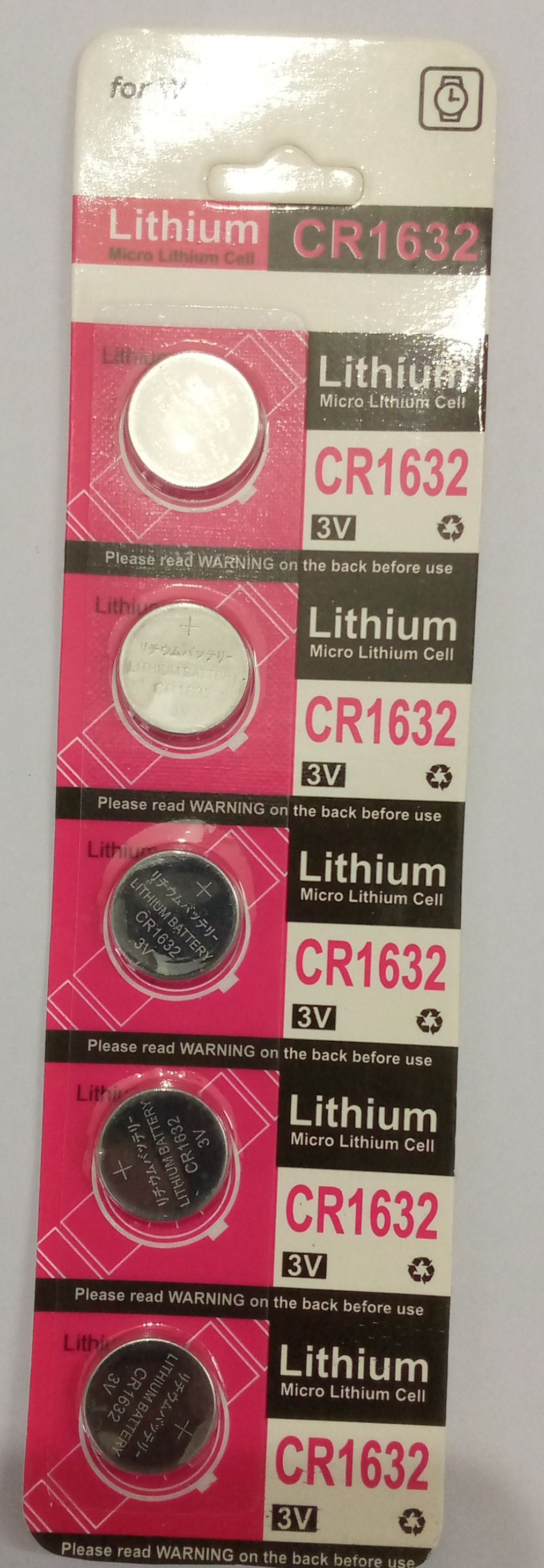 p.p.india Lithium CR1632 3V Battery image 1