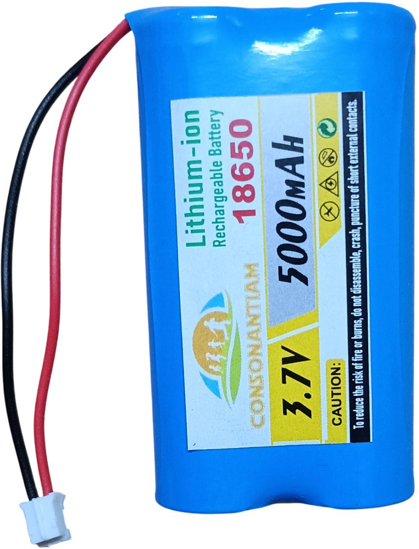 consonantiam 3.7 Volt Pack 5000 mAH Full Capacity 18650 Lithium Ion Rechargeable Battery-picture-10
