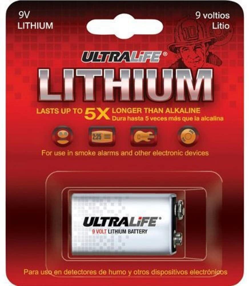 novel Ultralife 9V 1200mAh Lithium Red Card (Pack of 1) Battery-picture-13