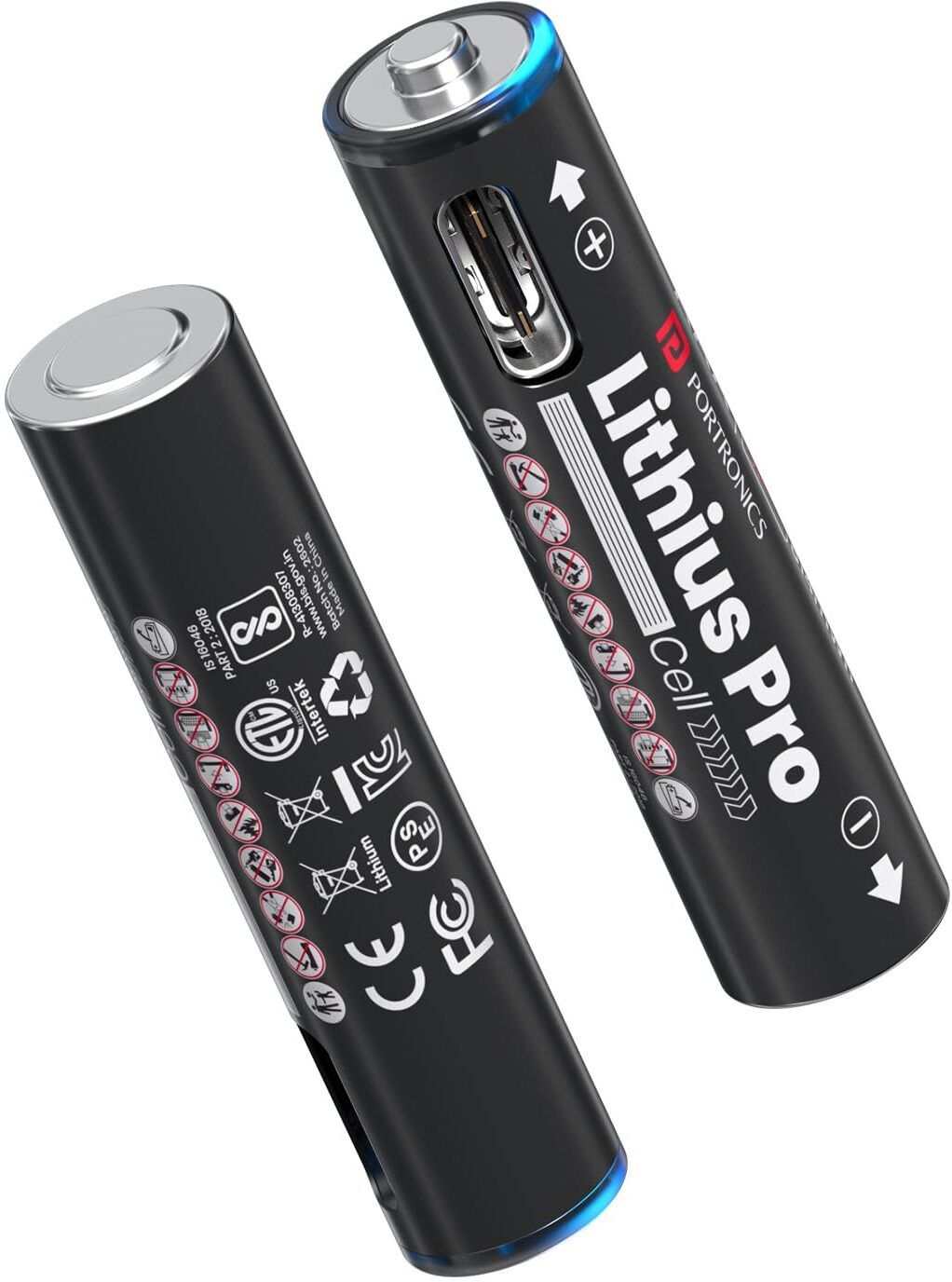 portronics AAA Lithius Pro Type C Rechargeable Batteries, Pack of 2,542mAh Capacity Battery-picture-12