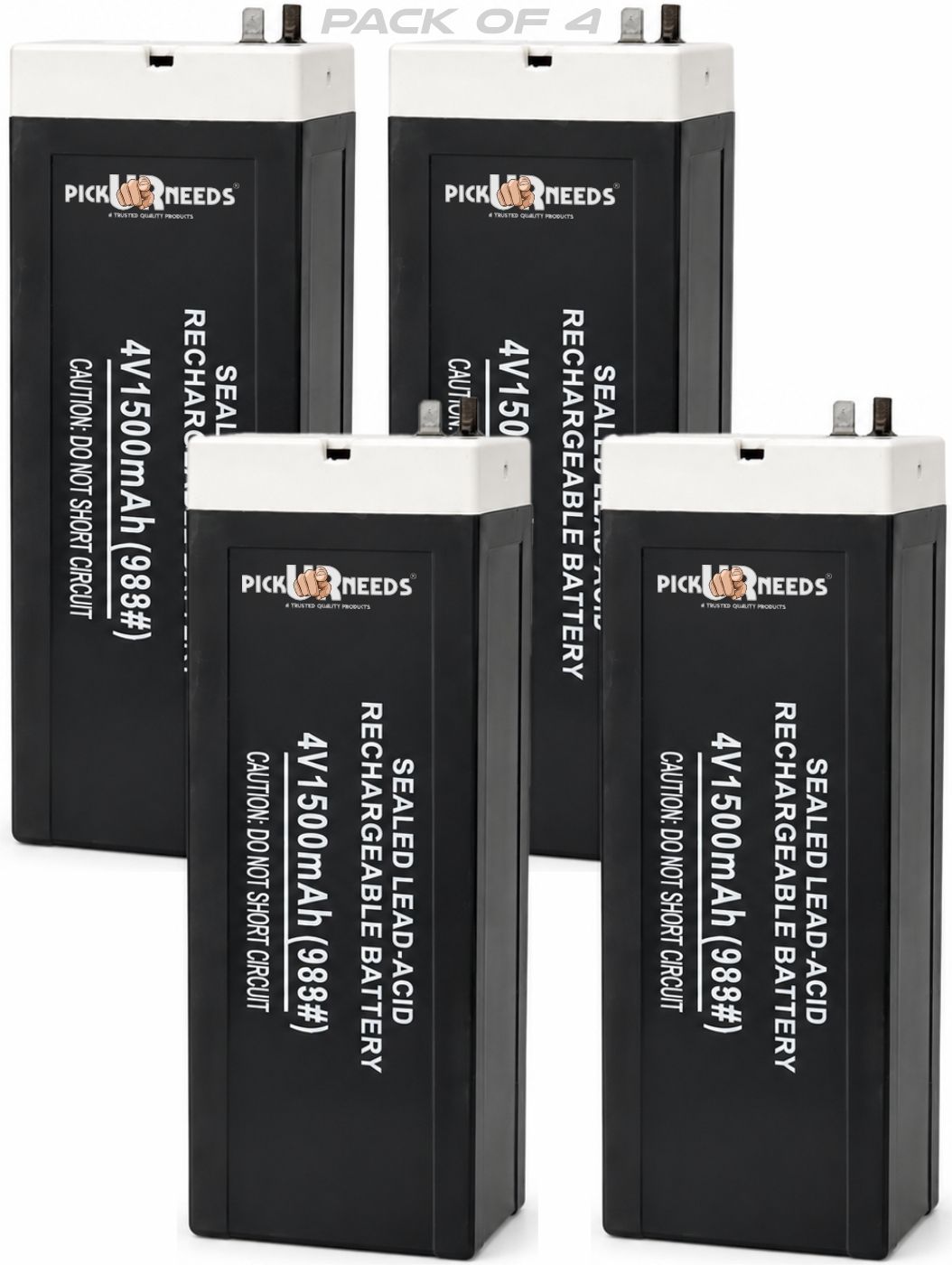 pick ur needs 4V 1500mAh Rechargeable Lead Acid for Emergency & Security Use Battery-picture-32