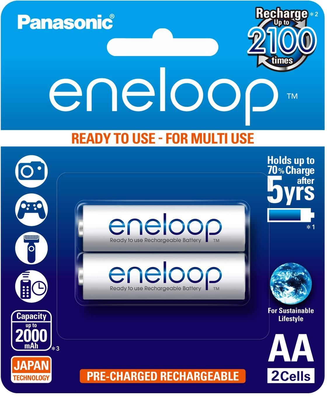 Eneloop AA Rechargeable , Pack of 2 Battery-image-48