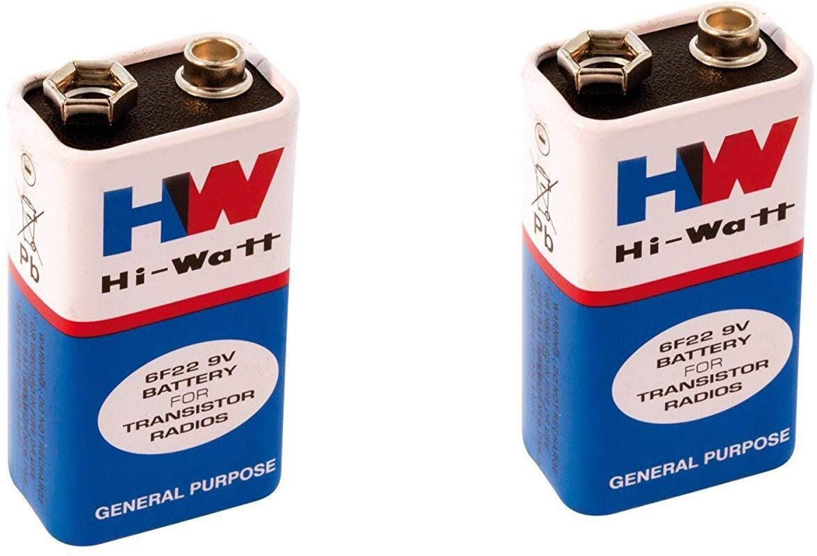 sk musical Hi-Watt 9V Batteries for Toys,Remote,Wireless Mic,Guitar,Game(Pack of 2) 2 Knobs-picture-14