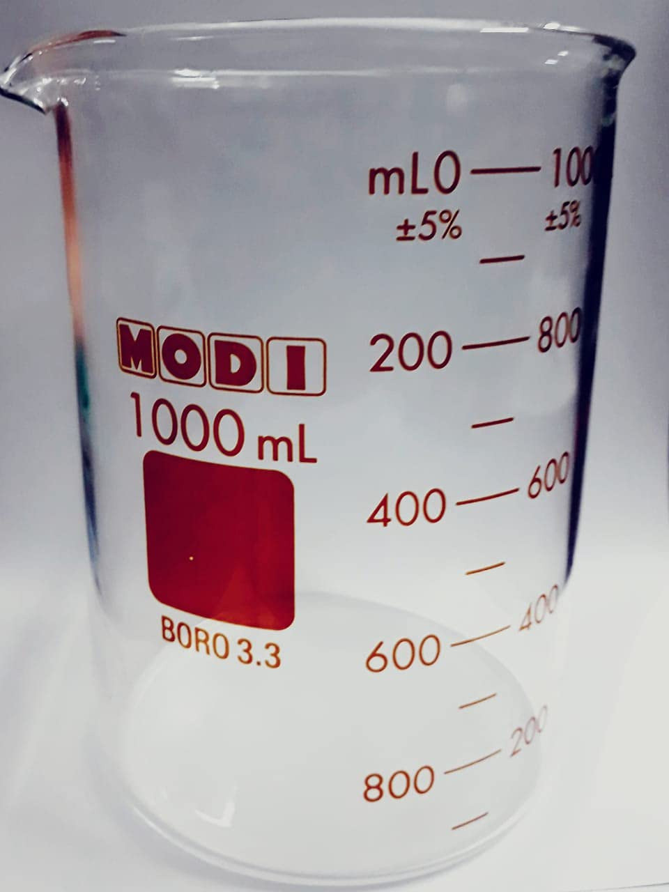 kamboj traders 1000 ml Low Form Beaker image 1