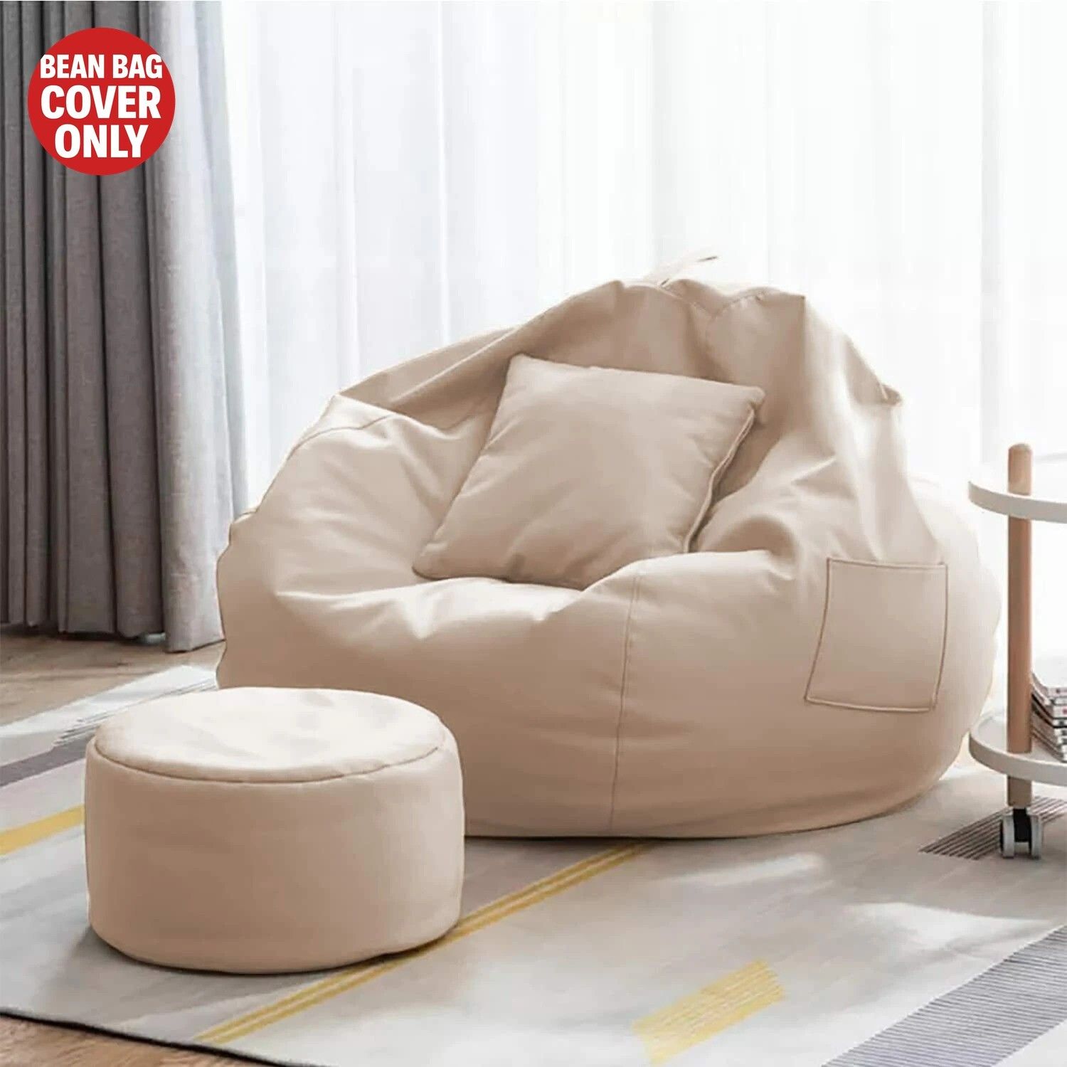 gunj XXL Tear Drop Bean Bag Cover (Without Beans)-picture-4