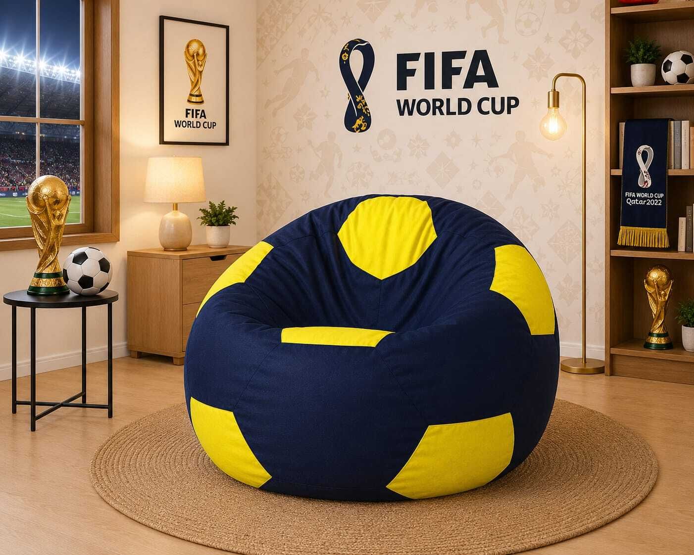 coaster shine XXXL Pouffe Bean Bag Cover (Without Beans)-picture-0