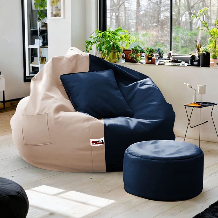 4XL Tear Drop Bean Bag Cover(Without Beans)