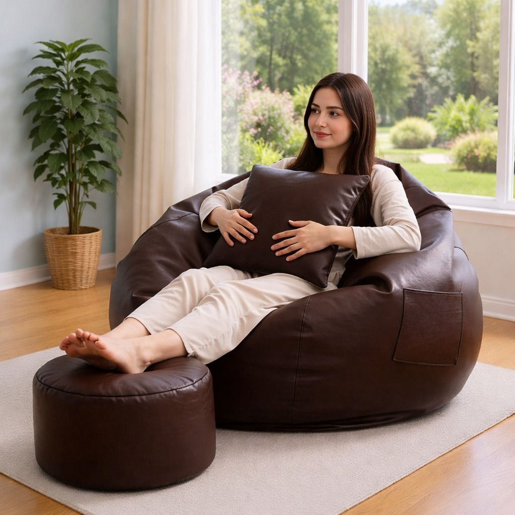 kc furnish 4XL Chair Bean Bag Cover (Without Beans)-picture-38