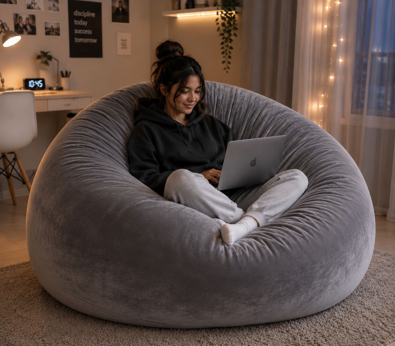 4XL Pouffe Bean Bag Cover (Without Beans)-image-32