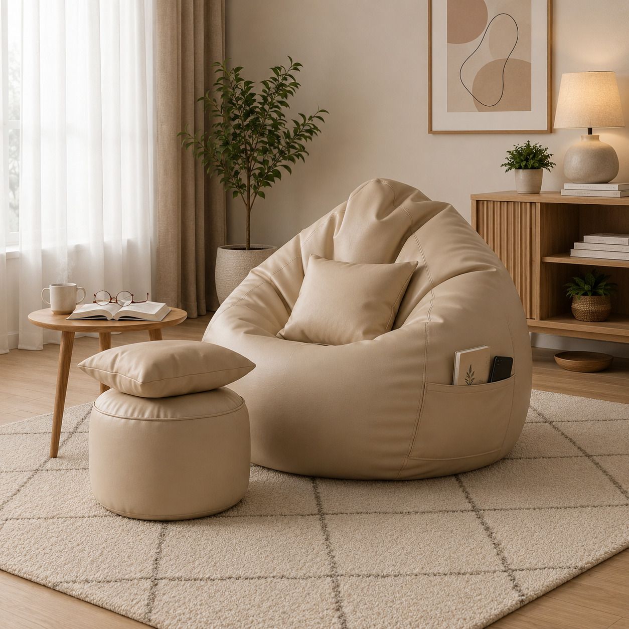 karuto 4XL Tear Drop Bean Bag Cover (Without Beans)-picture-12