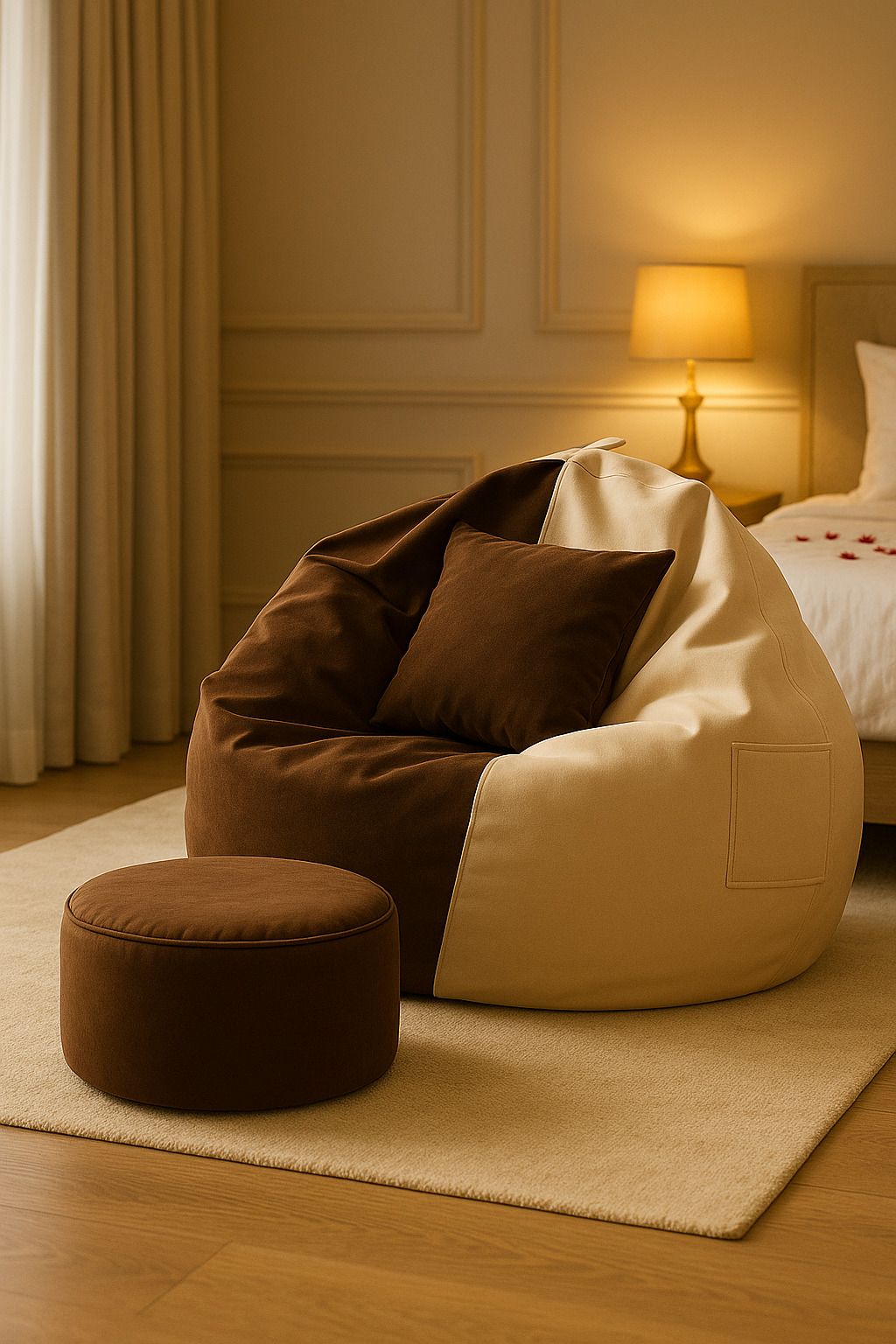 navodit 4XL Tear Drop Bean Bag Cover (Without Beans)-picture-27