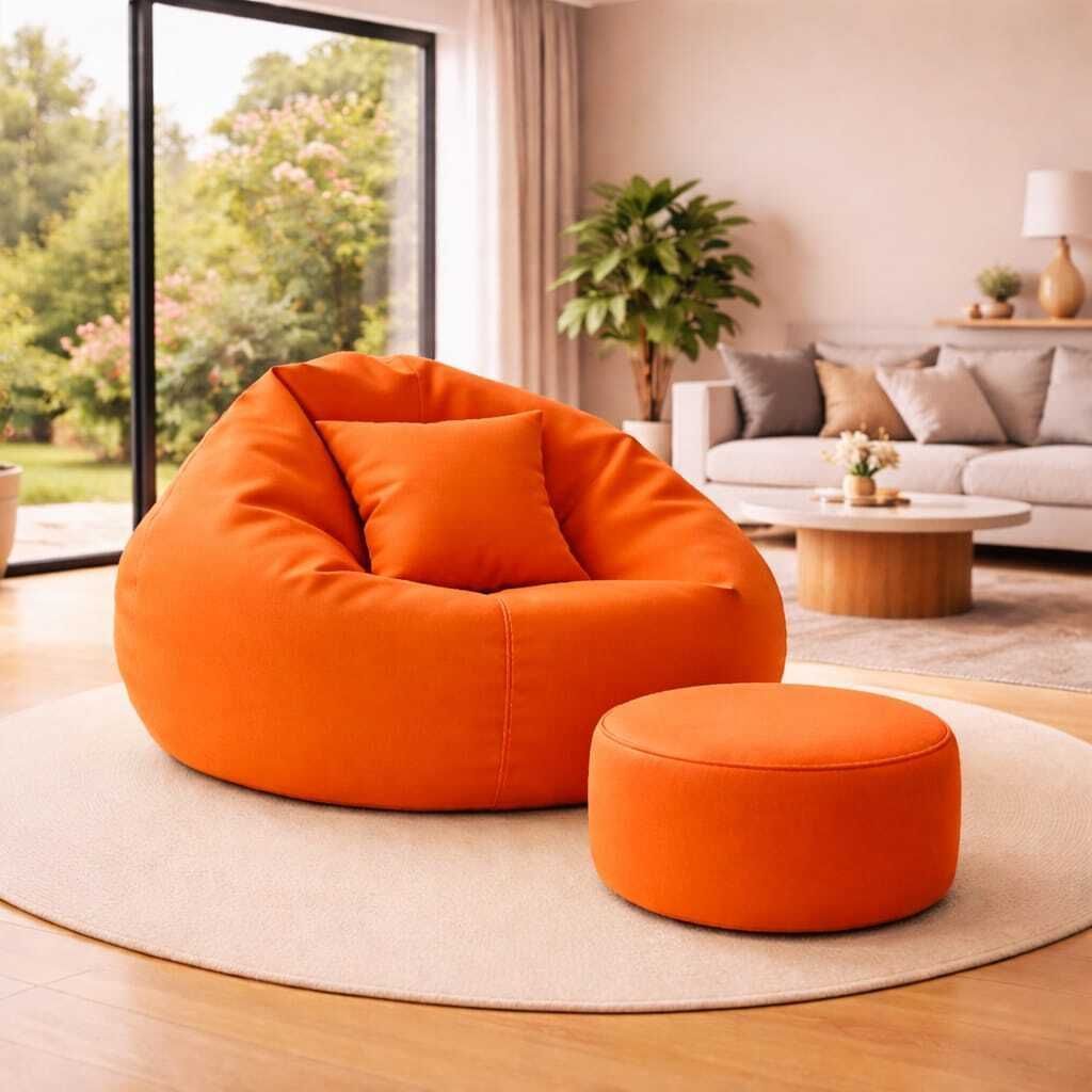 5XL Tear Drop Bean Bag Cover (Without Beans)-image-33