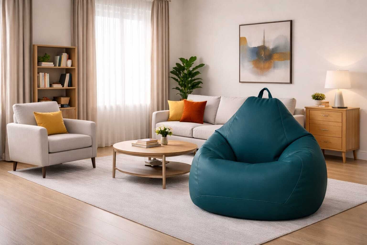 avvanto 4XL Tear Drop Bean Bag Cover (Without Beans)-picture-35