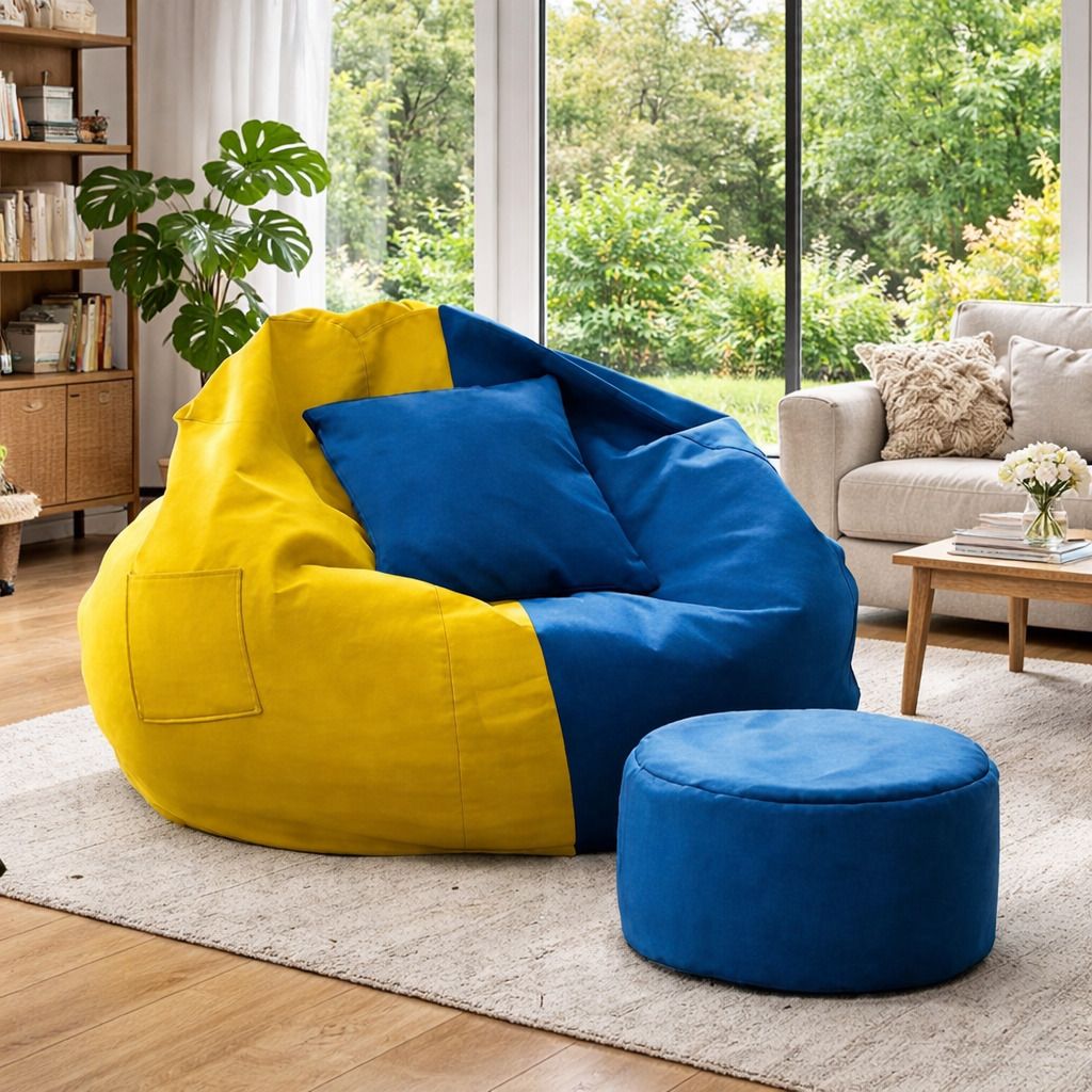 4XL Tear Drop Bean Bag Cover (Without Beans)-image-41