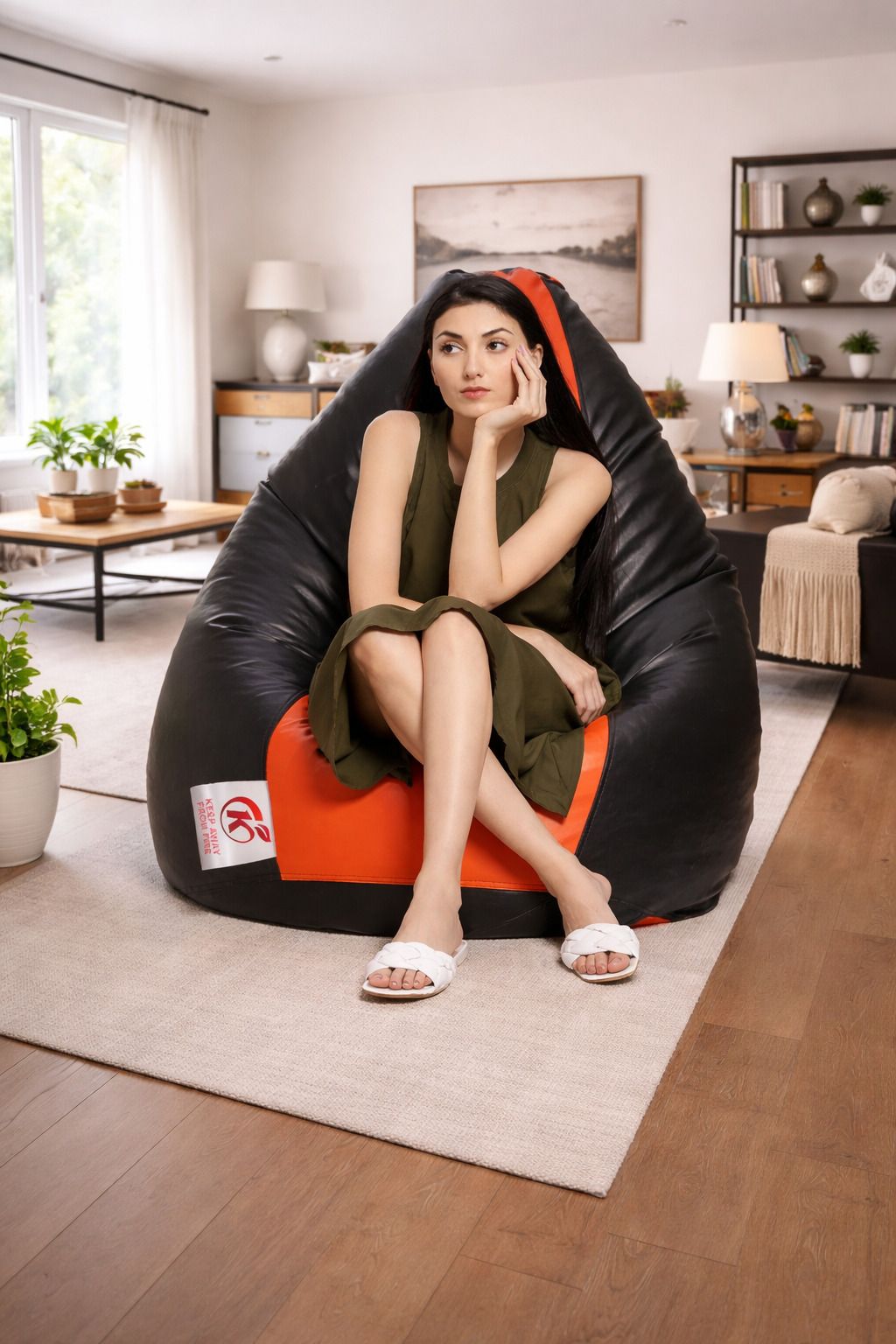 XXL Tear Drop Bean Bag Cover (Without Beans)-image-47