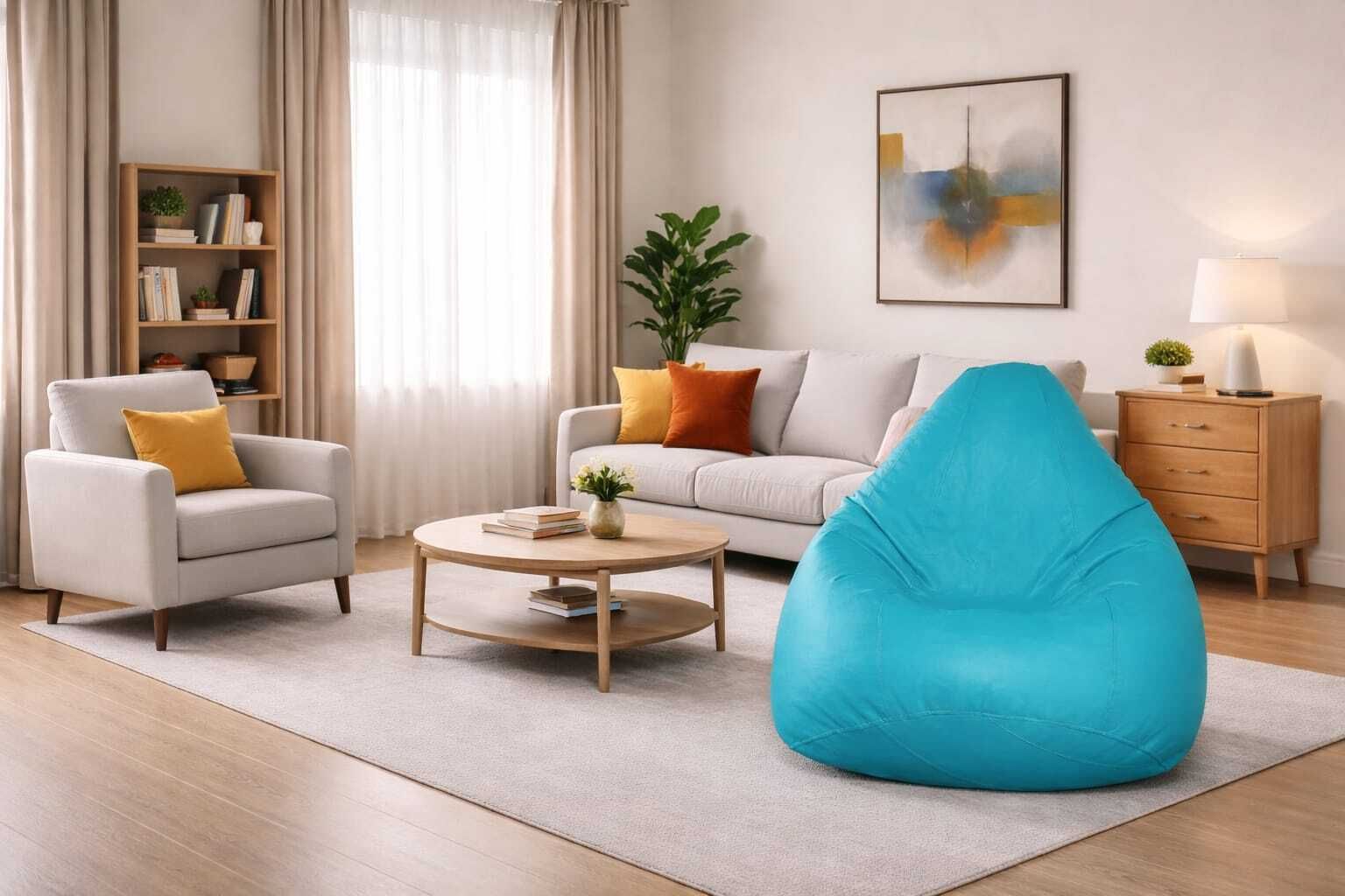 coaster shine XXXL Tear Drop Bean Bag Cover (Without Beans)-picture-29