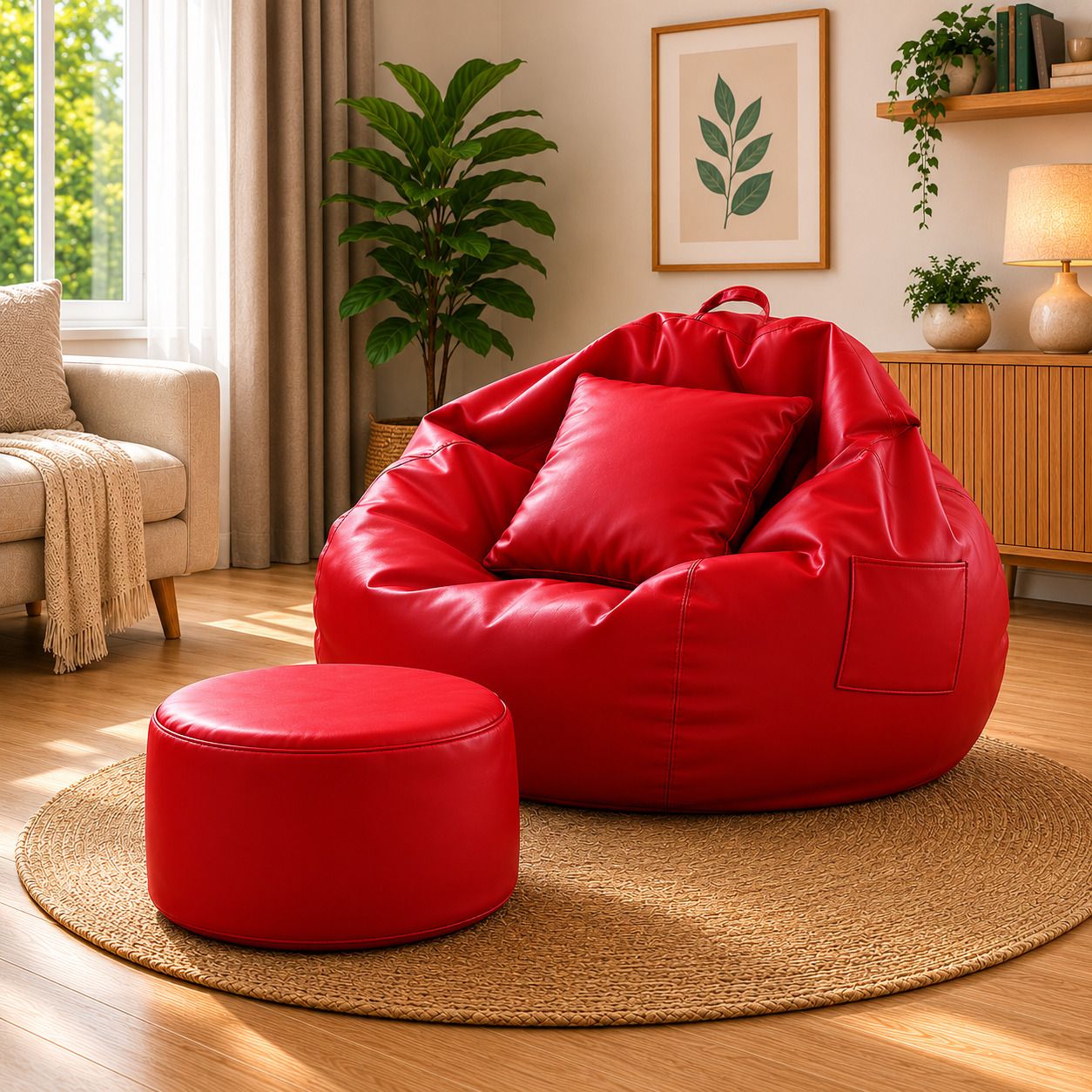 kushwaha XXL Chair Bean Bag Cover (Without Beans)-picture-0