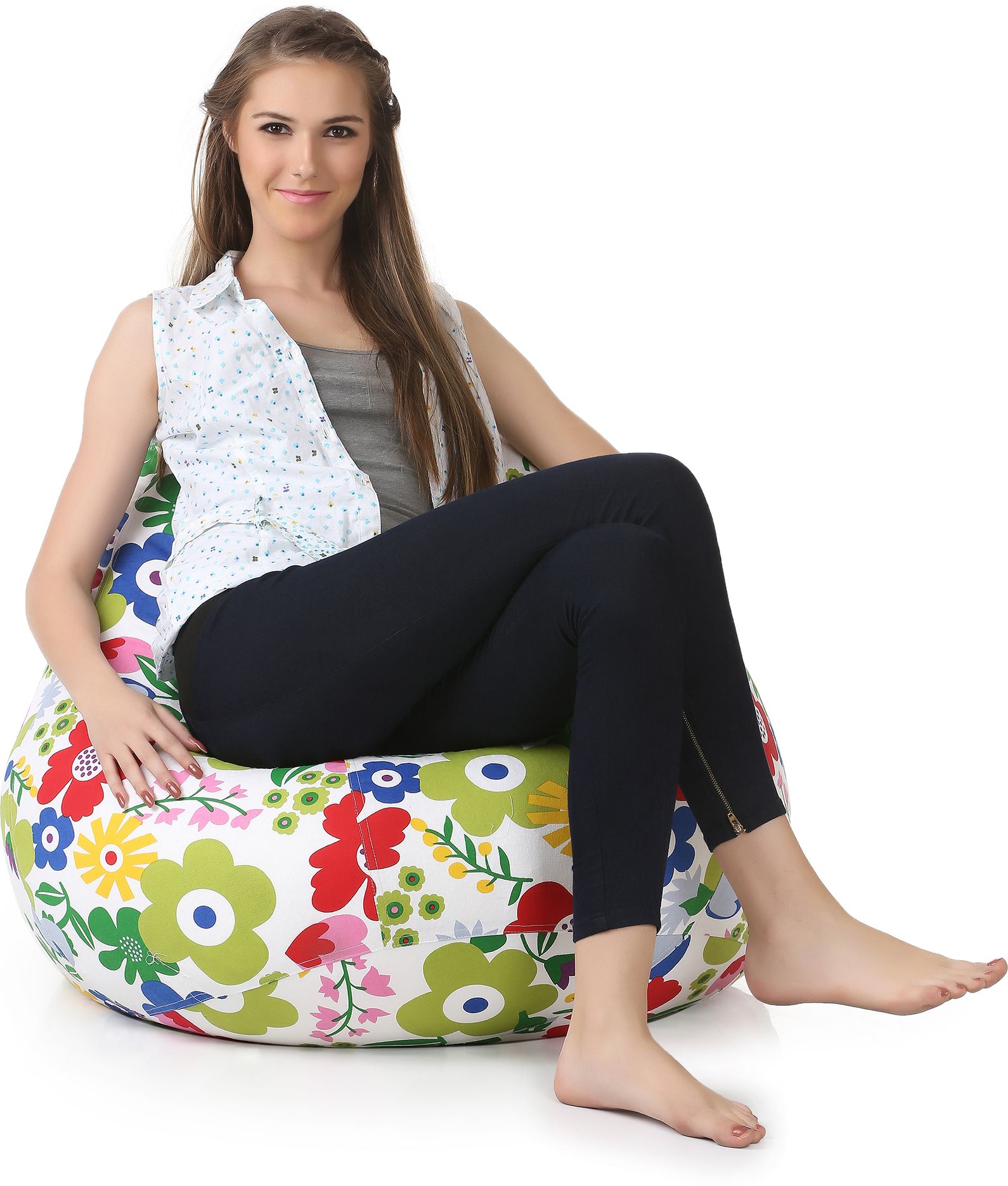 style homez XXL Tear Drop Bean Bag Cover (Without Beans)-picture-13