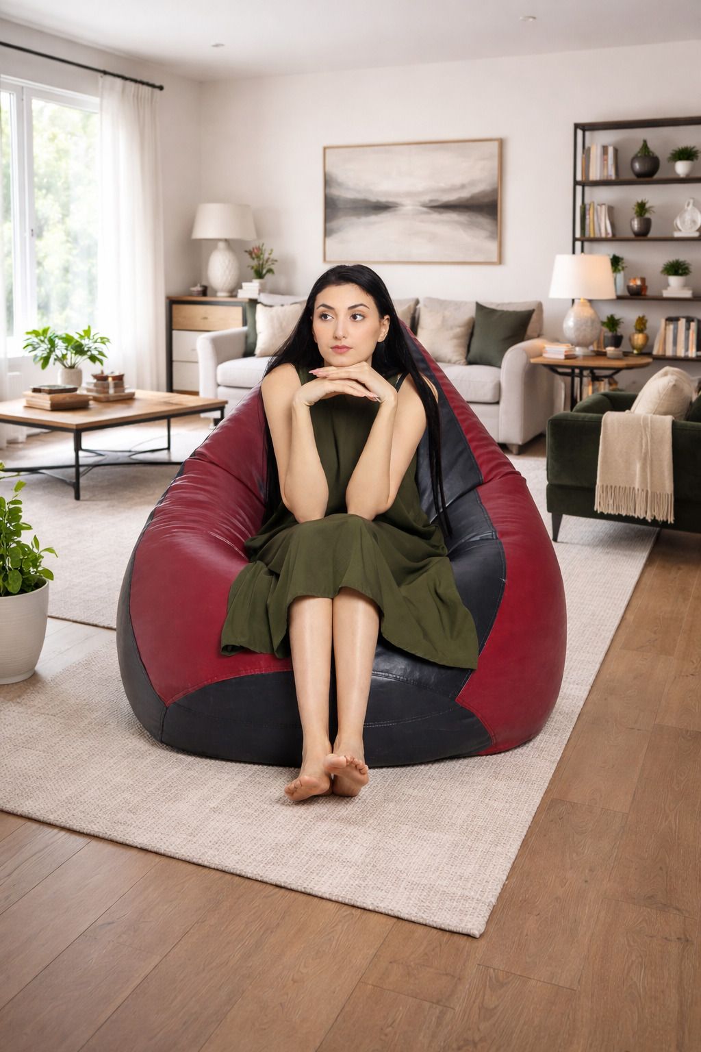XXL Tear Drop Bean Bag Cover (Without Beans)-image-49