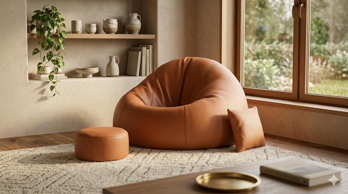 4XL Chair Bean Bag Cover (Without Beans)-image-5
