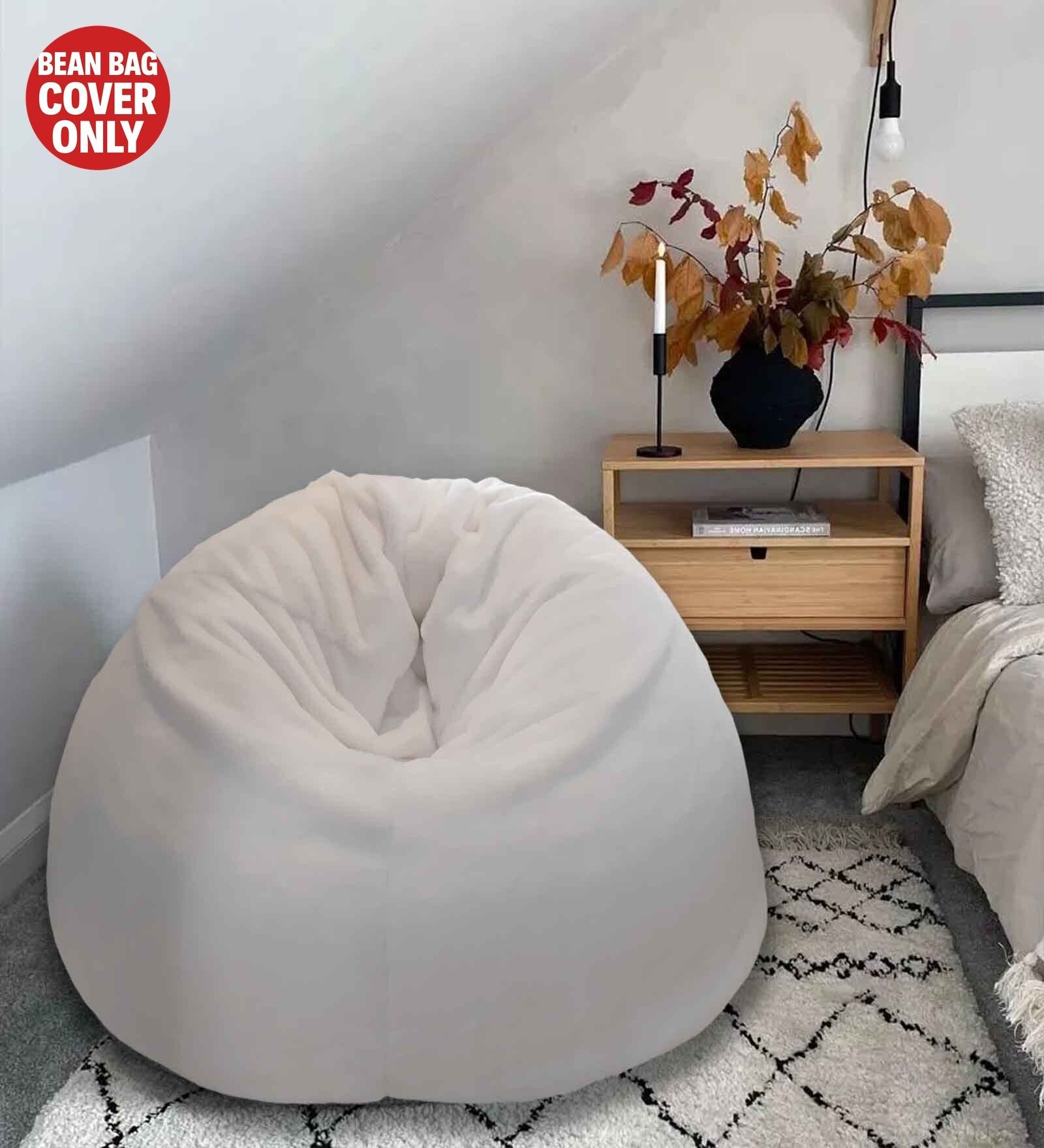 Jumbo Pouffe Bean Bag Cover (Without Beans)-image-44