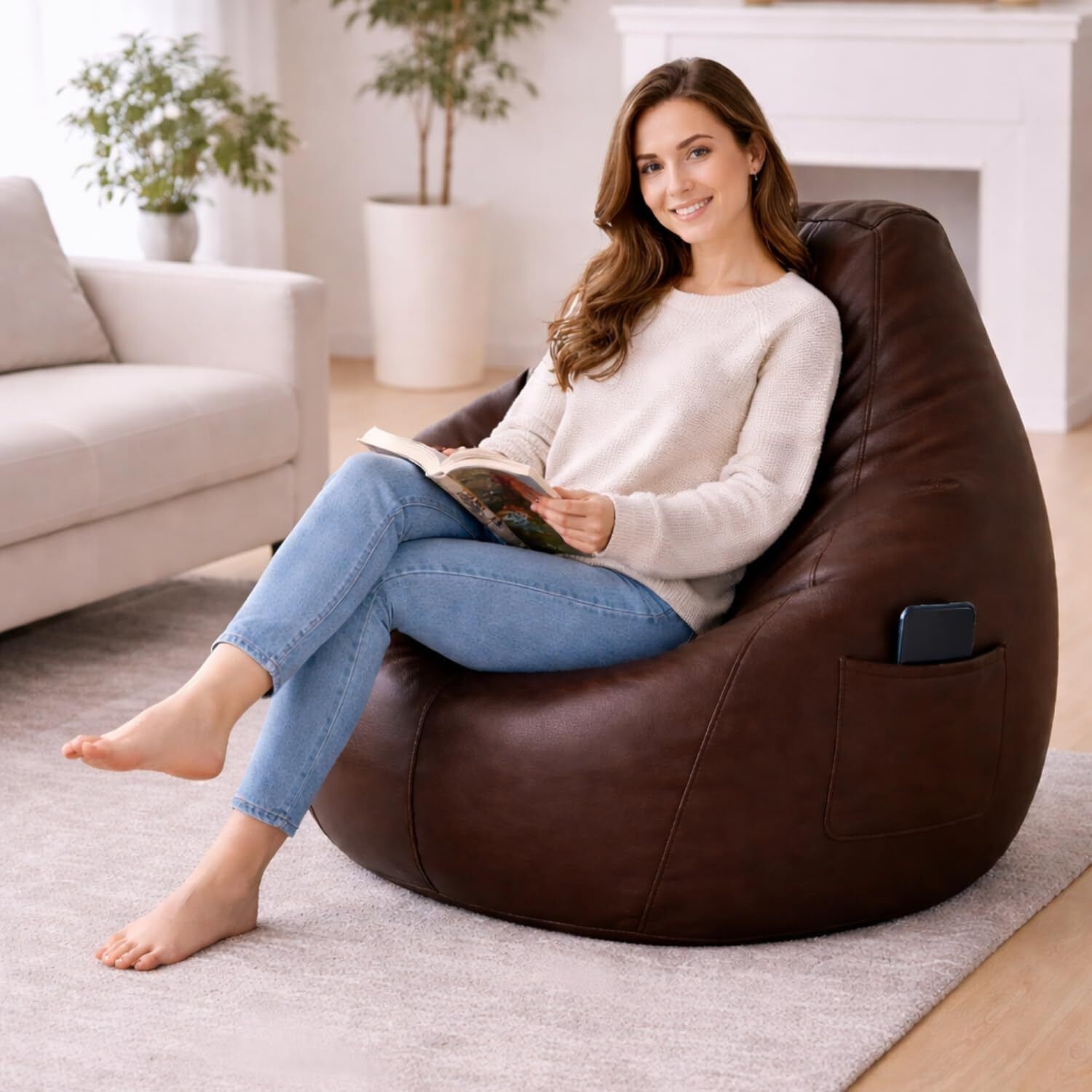 XL Chair Bean Bag Cover (Without Beans)-image-21