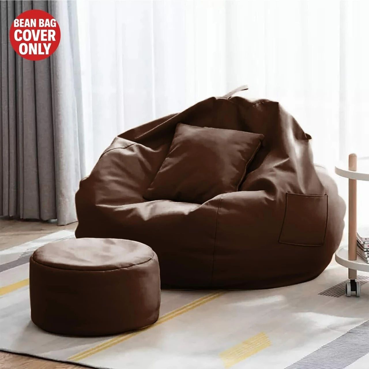 XXL Pouffe Bean Bag Cover (Without Beans)-image-33