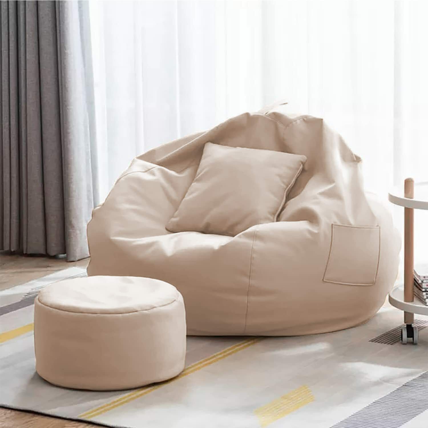 coaster shine XXXL Tear Drop Bean Bag Cover(Without Beans)-picture-0