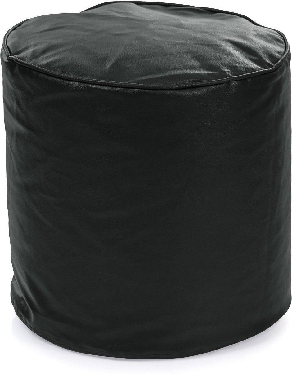 Large Size Ottoman, Leatherette Classic Poof Bean Bag Footstool With Bean Filling-image-9