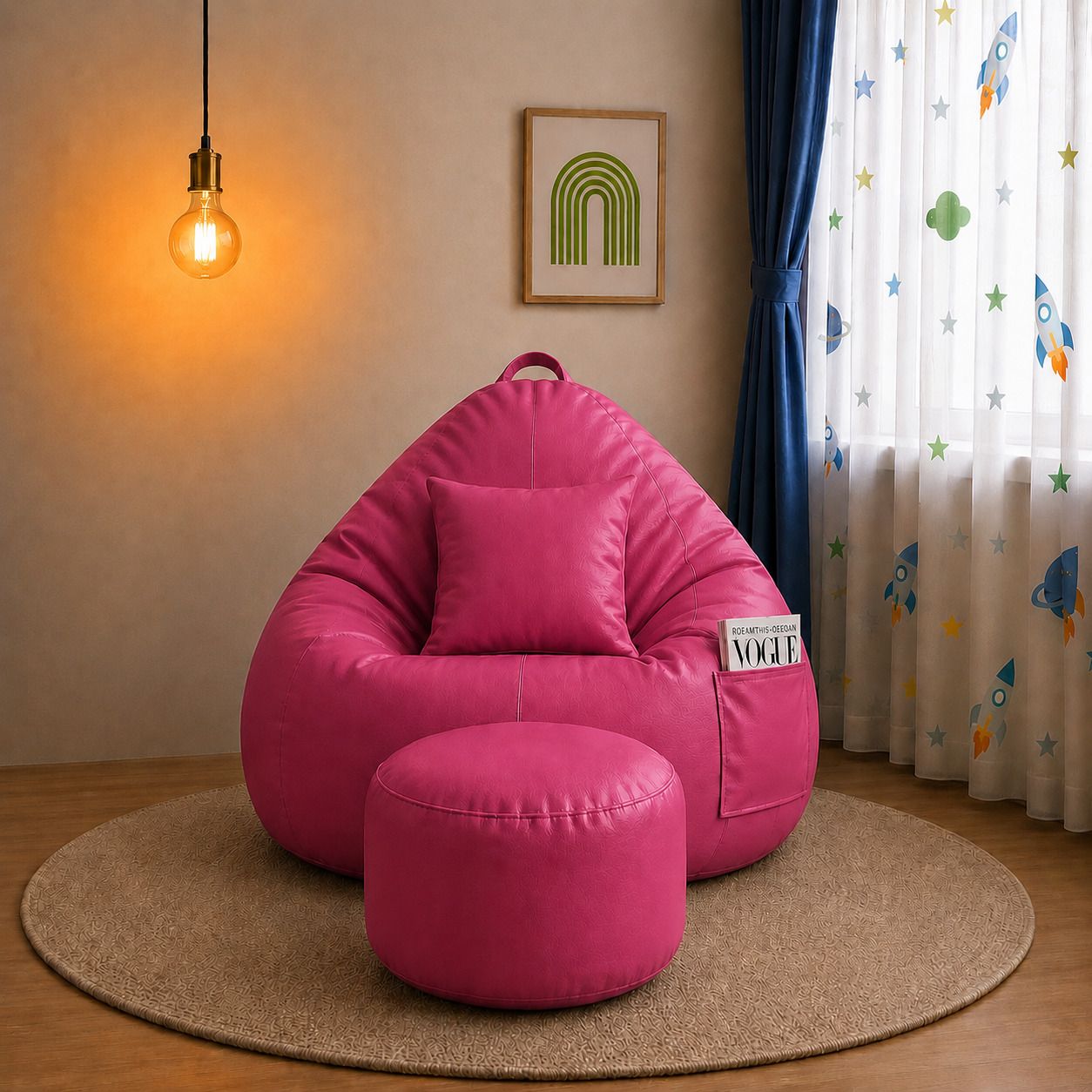 aarsu traders 4XL Tear Drop Bean Bag Cover (Without Beans)-picture-14