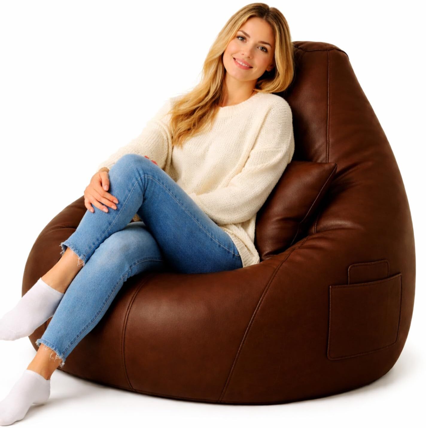 XL Chair Bean Bag Cover (Without Beans)-image-45