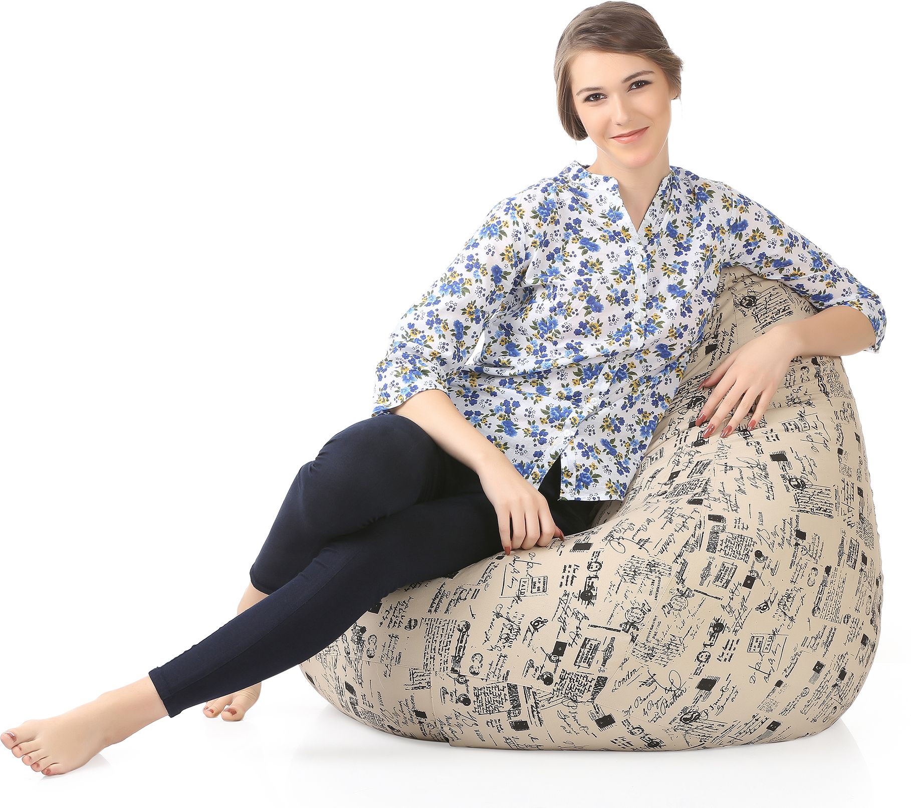 style homez XXL Tear Drop Bean Bag Cover (Without Beans)-picture-8