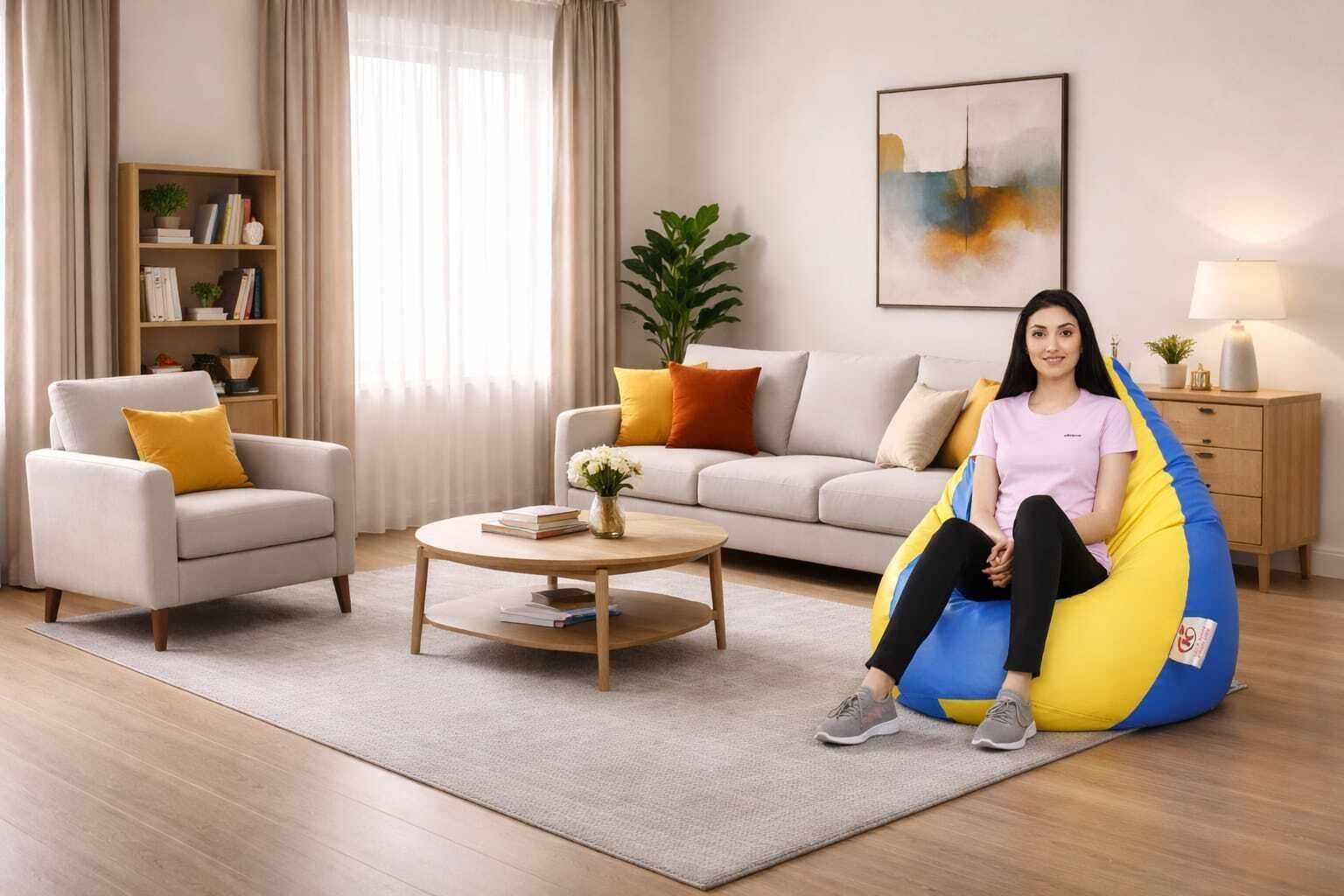 XXXL Tear Drop Bean Bag Cover (Without Beans)-image-36