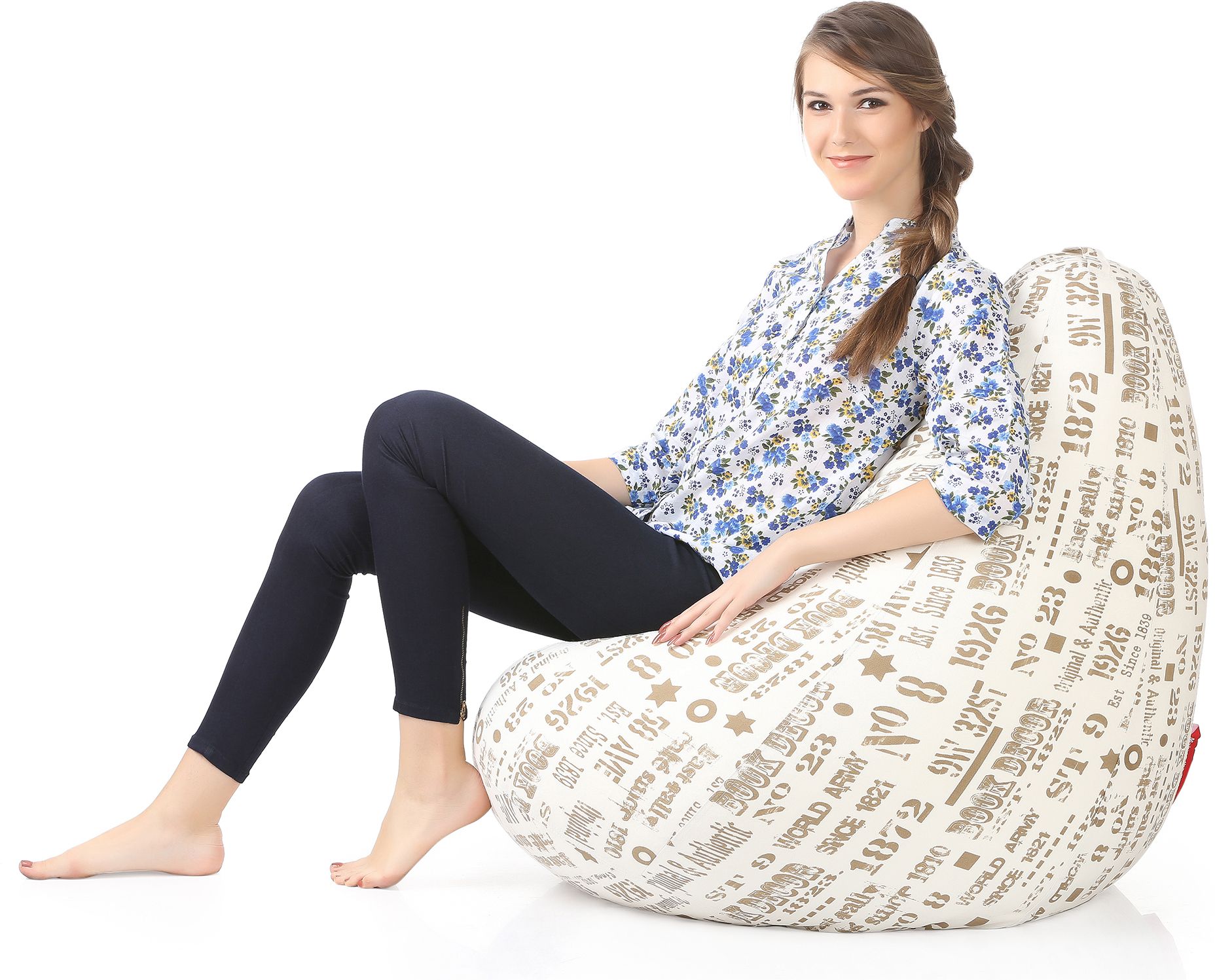 style homez XXL Tear Drop Bean Bag Cover (Without Beans)-picture-3