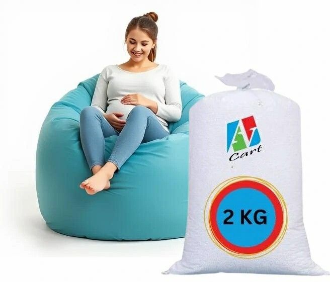 av cart High-Quality Bean Bag Beads – 2 kg Filling for Chairs Bean Bag Filler-picture-20