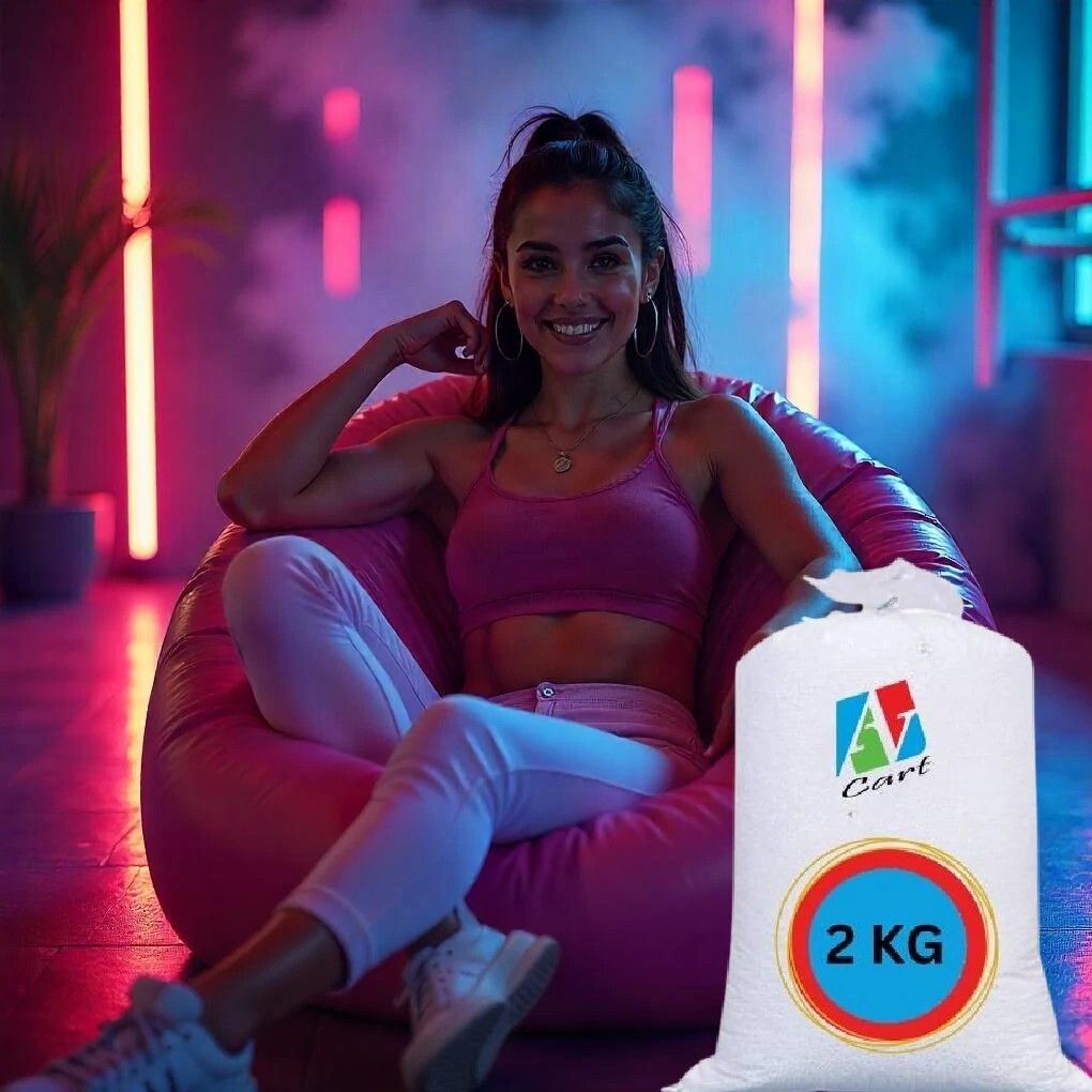 av cart Soft Bean Bag Beads – 2 kg Pack for Loungers, Chairs, Ottomans Bean Bag Filler-picture-22