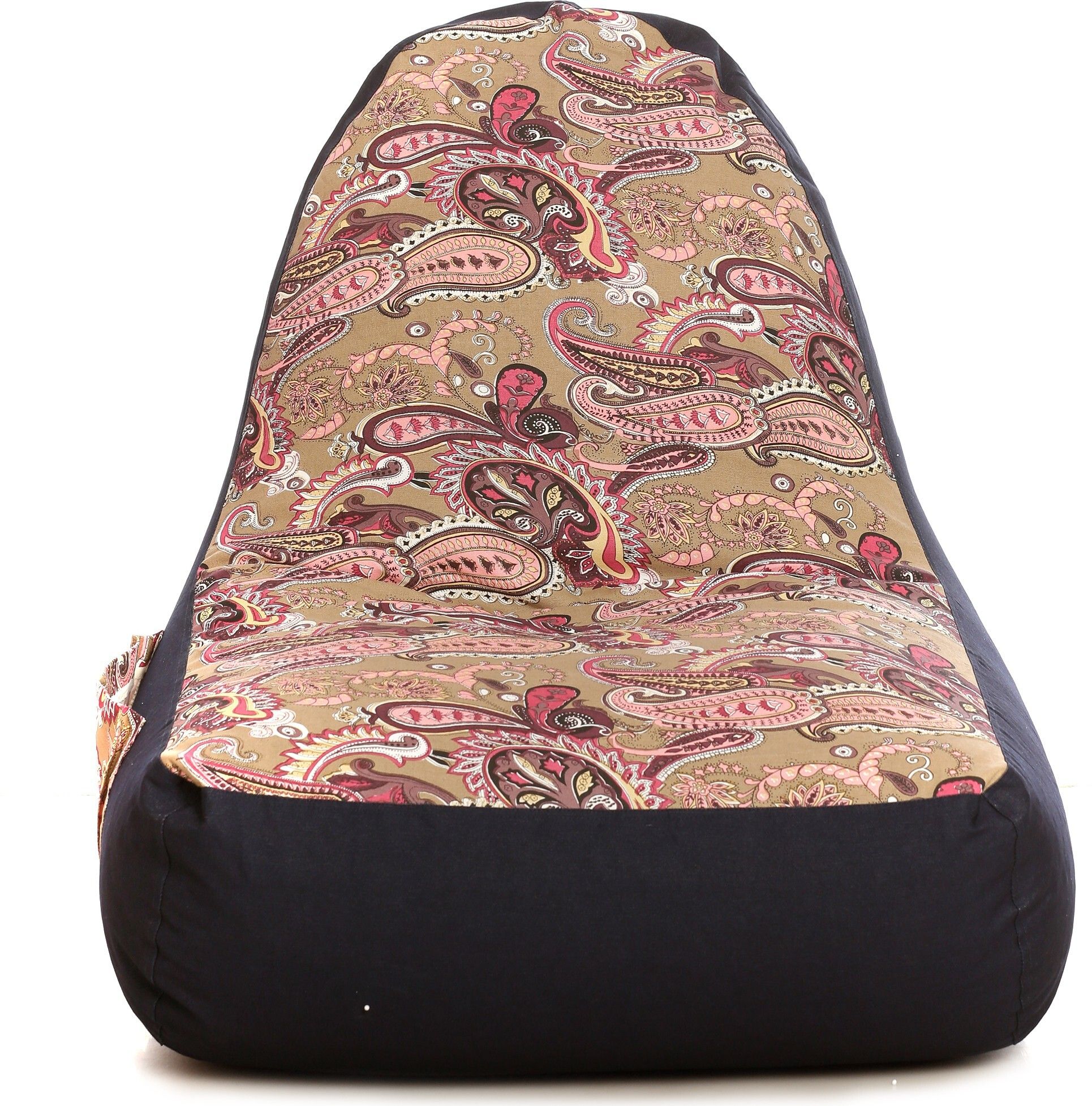 style homez XXL Urban Cotton Canvas Paisley Printed Fillers Lounger Bean Bag With Bean Filling-picture-45