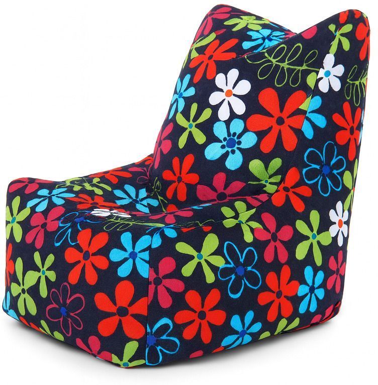 style homez Large CANVAS CLASSIC CHAIR, Cotton Floral Printed Bean Bag Chair With Bean Filling-picture-20