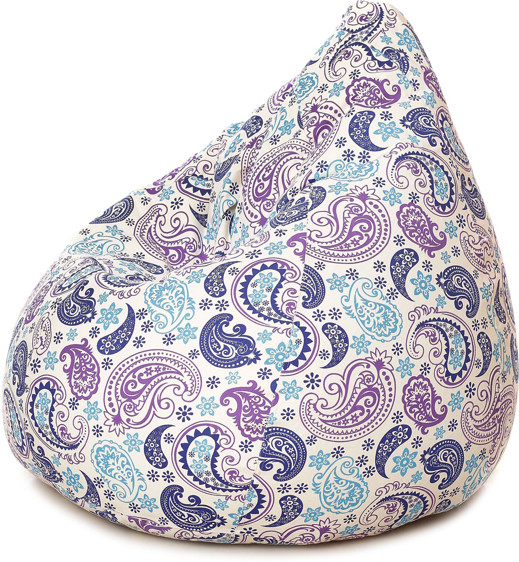 style homez 4XL Classic Cotton Canvas Paisley Printed Teardrop Bean Bag With Bean Filling-picture-47