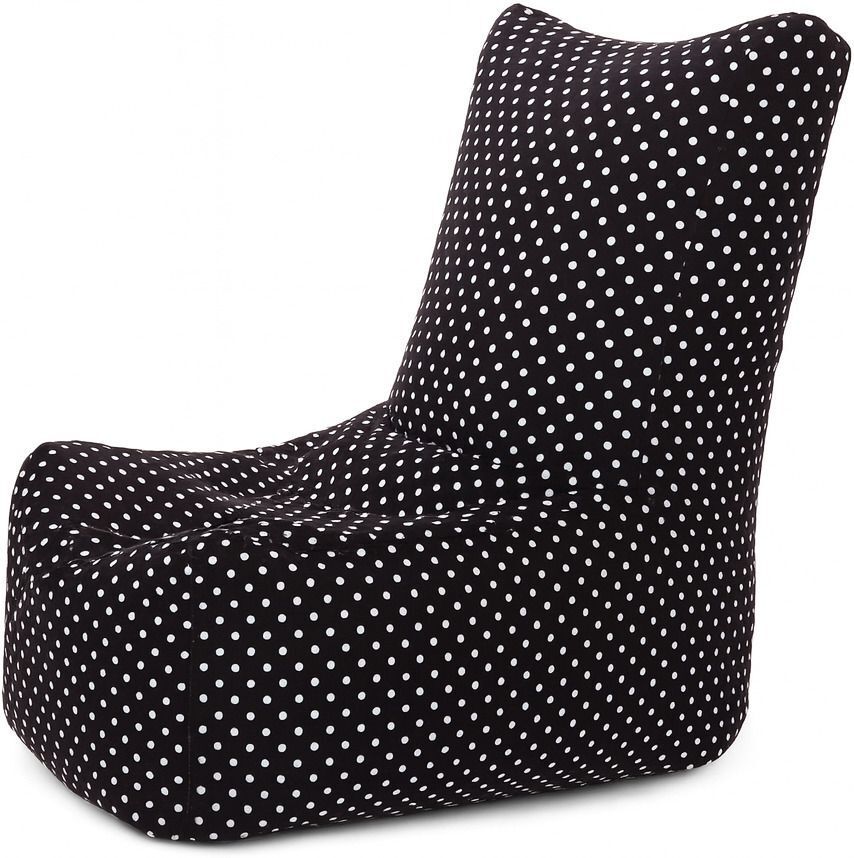 style homez Large CANVAS CLASSIC CHAIR, Cotton Polka Dots Printed Bean Bag Chair With Bean Filling-picture-14