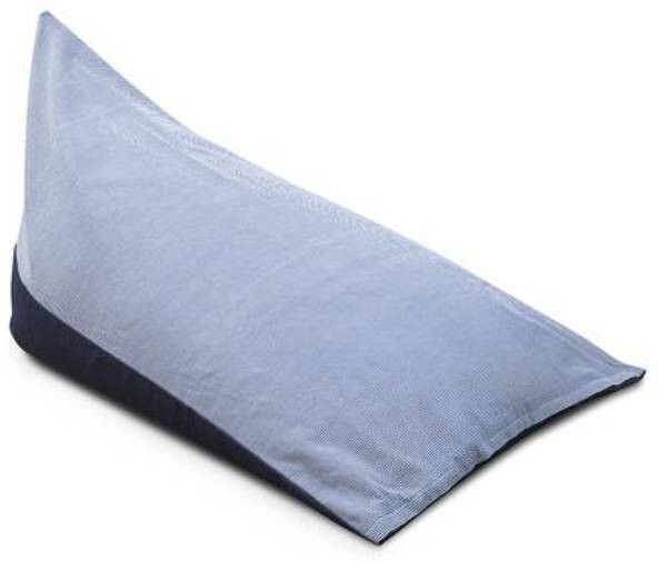 style homez XXL PREMIO,100% Cotton Canvas Pyramid Bean Bag, Blue Stripes with Blue Denim Color Lounger Bean Bag With Bean Filling-picture-15