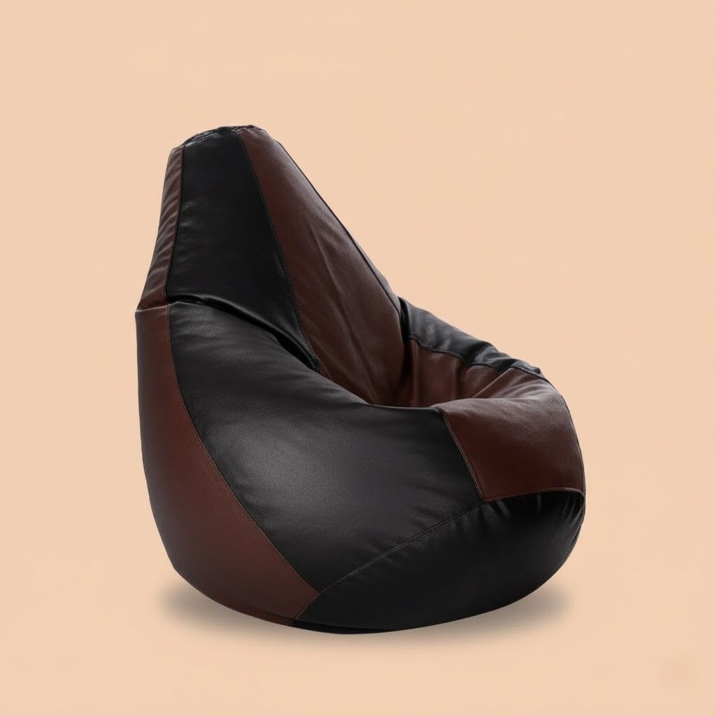XXXL Black Dark Brown Standard Bean Bag-image-26