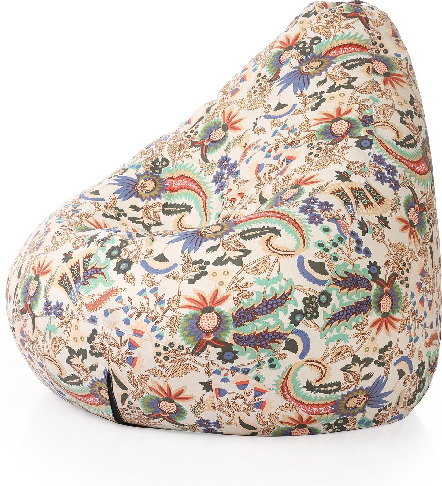 style homez 4XL Classic Cotton Canvas Floral Printed Teardrop Bean Bag With Bean Filling-picture-45