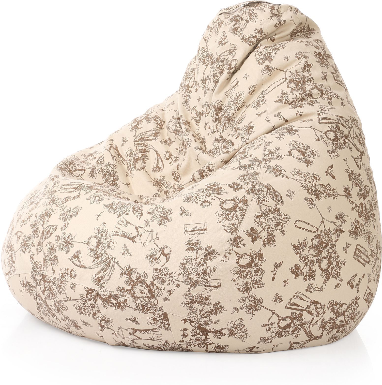 style homez 4XL Classic Cotton Canvas Abstract Printed Teardrop Bean Bag With Bean Filling-picture-43